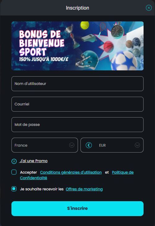inscription cosmobet casino