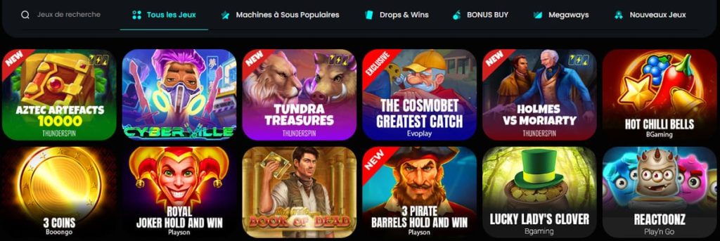 jeux cosmobet casino