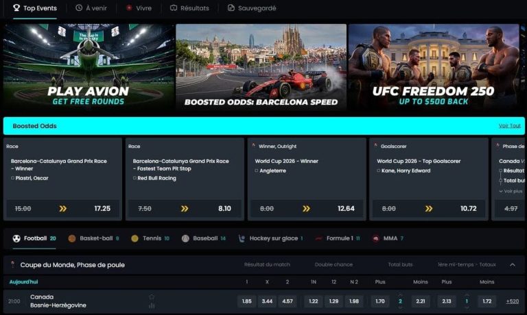 Cosmobet Casino paris sportifs