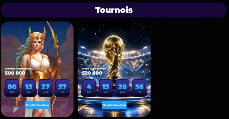 Cosmobet Casino tournois